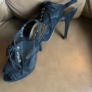 Anne Michelle, black platform, stiletto